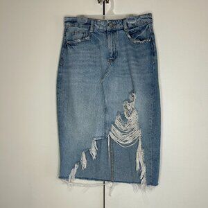 Zara Midi Denim Skirt